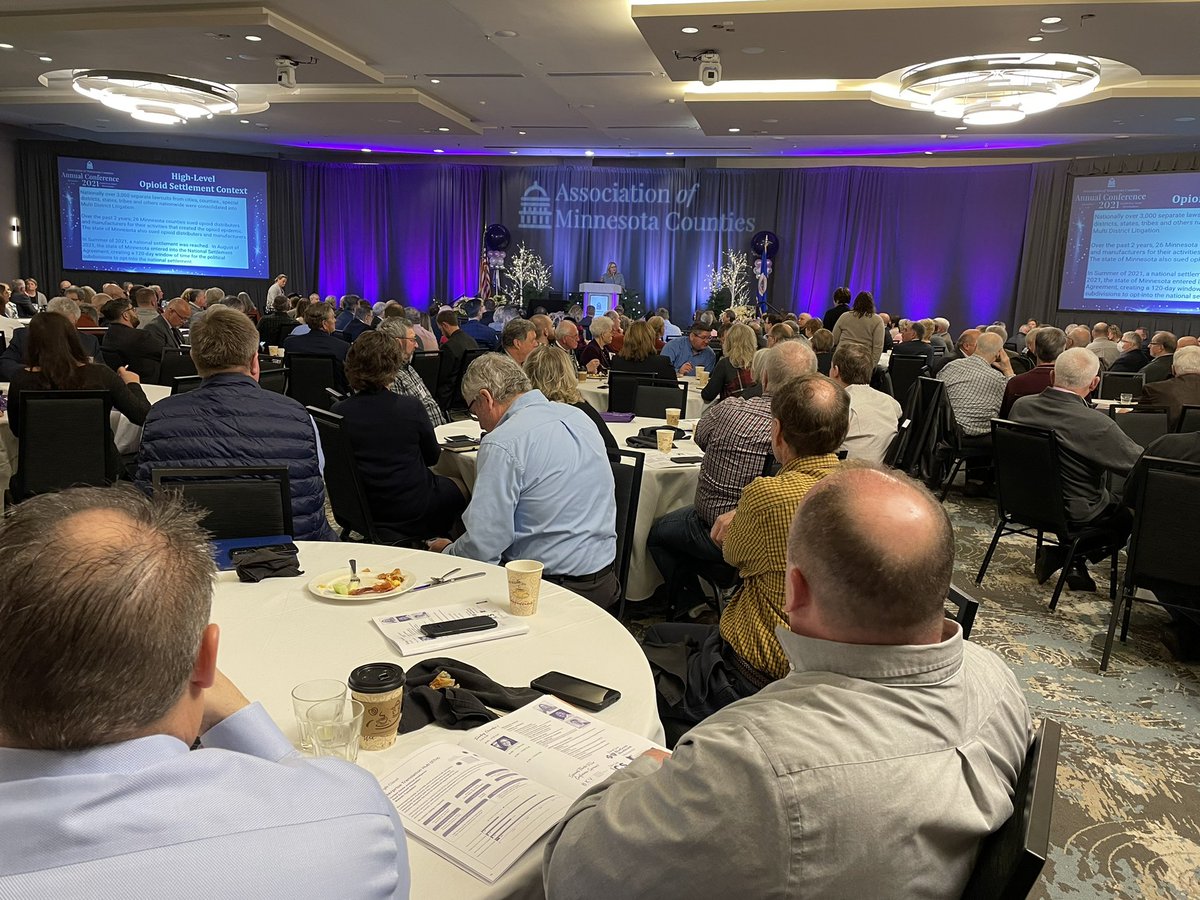 MnACHP's tweet photo. Strengthening counties at the Association of MN Counties (AMC) Annual Meeting. Learning more about the opioid settlement and dollars coming to counties to help address opioid addiction in our communities. #MnACHP #MnRHA #PowerofRural #RuralHealth https://t.co/stAFyohxzO