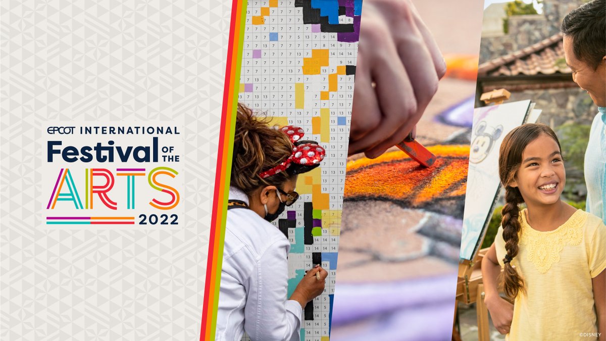 DisneyParks's tweet photo. The EPCOT International Festival of the Arts kicks off Jan. 14 and runs through Feb. 21, 2022, with inspiring ways to celebrate the best of the visual, culinary and performing arts: https://t.co/7Wcc60Q8QY 🎨 https://t.co/MZWs2ynvAg