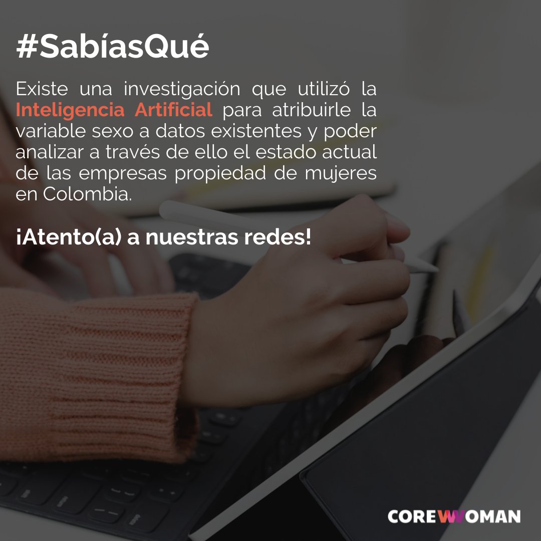 core_woman's tweet photo. ¡Te encuentras muy cerca de conocer esta increíble investigación!
En #CoreWoman estamos comprometidos(a) por conocer datos claves sobre la situación actual de las mujeres en diferentes sectores y cómo esto puede afectarlas en su empoderamiento económico.
¡Espéralo muy pronto! https://t.co/peuBeWuX13