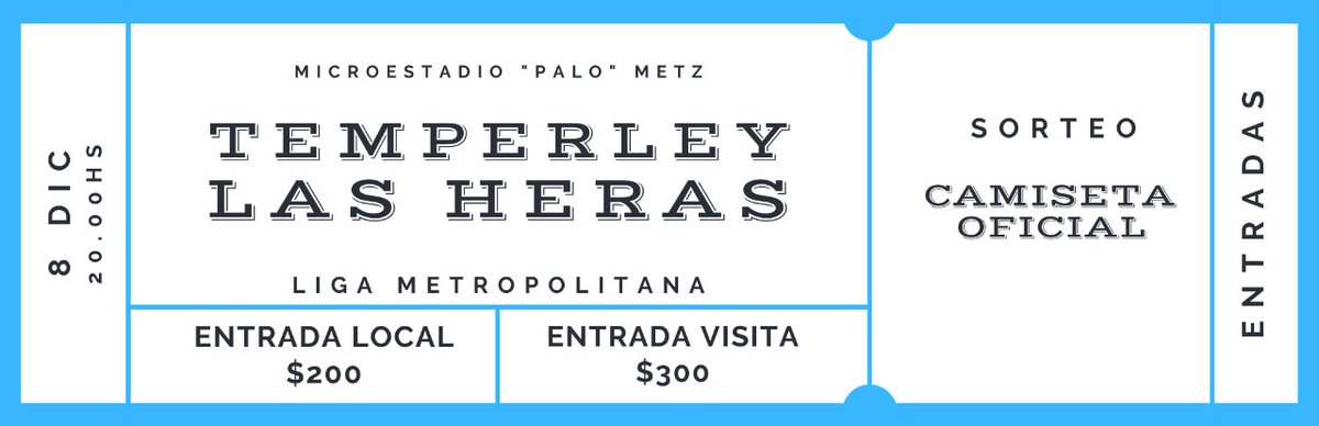 nuevotemperley's tweet photo. 🎫🏀 ENTRADAS Y SORTEO!

Con motivo a los cuartos de final de la Liga Metropolitana de Básquet, este miércoles 8 a las 20.00hs en el Microestadio Alejandro "Palo" Metz, daremos a conocer los valores de las entradas.
Recordemos que el partido se disputará con publico local y https://t.co/huUwTJAYdt