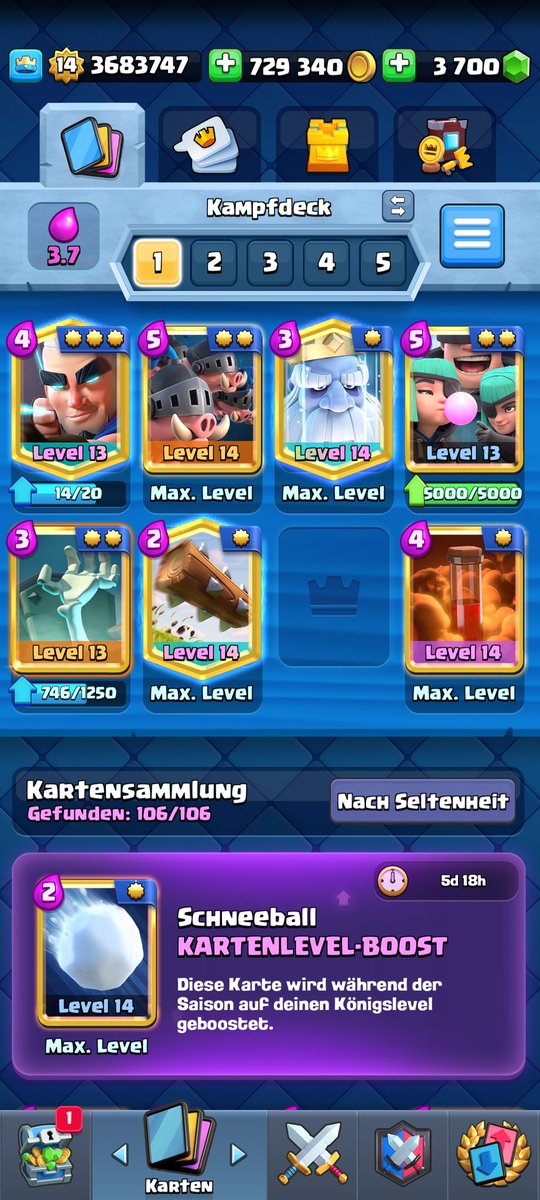 bebbefan's tweet photo. I played a deck who looked like this in 2018, but the last card is missing. Someome has an idea what it was? https://t.co/FluX3zTo5m