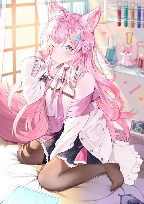 #こよりすけっち 
#SSholoX 
寝起き… 