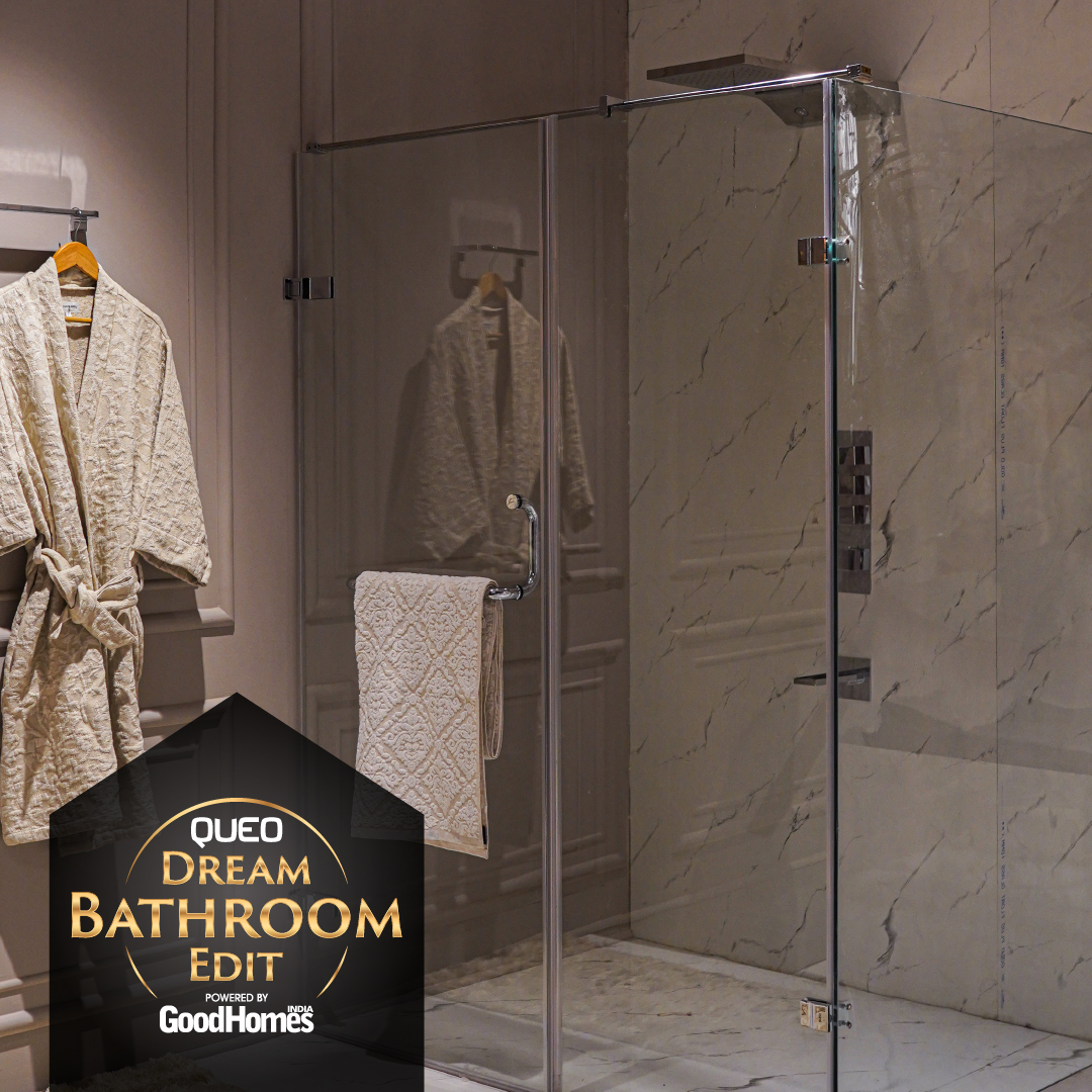 goodhomesindia's tweet image. The Big Reveal: Episode 3 - The Queo Dream Bathroom Edit powered by GoodHomes. This is just what Shreya Kumar imagined her dream bathroom to be. Tejal Mathur joins the team to curate this design, with Queo. @queo_bathrooms  #queobathrooms #nothinglesswilldo #dreambathroomedit