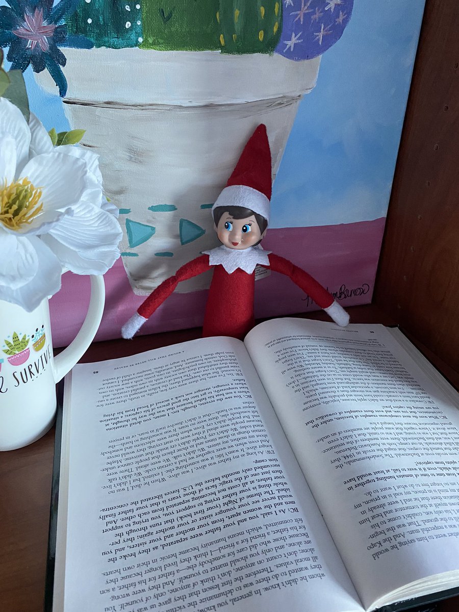 mrsburrow211's tweet photo. Ginger, the 212 elf, is reading for her book report that is due December 12th! She’s just giving you a friendly reminder 🥰 @NFHS_TrueNorth #educate #empower #trueNorth https://t.co/DTqLPTg9U1