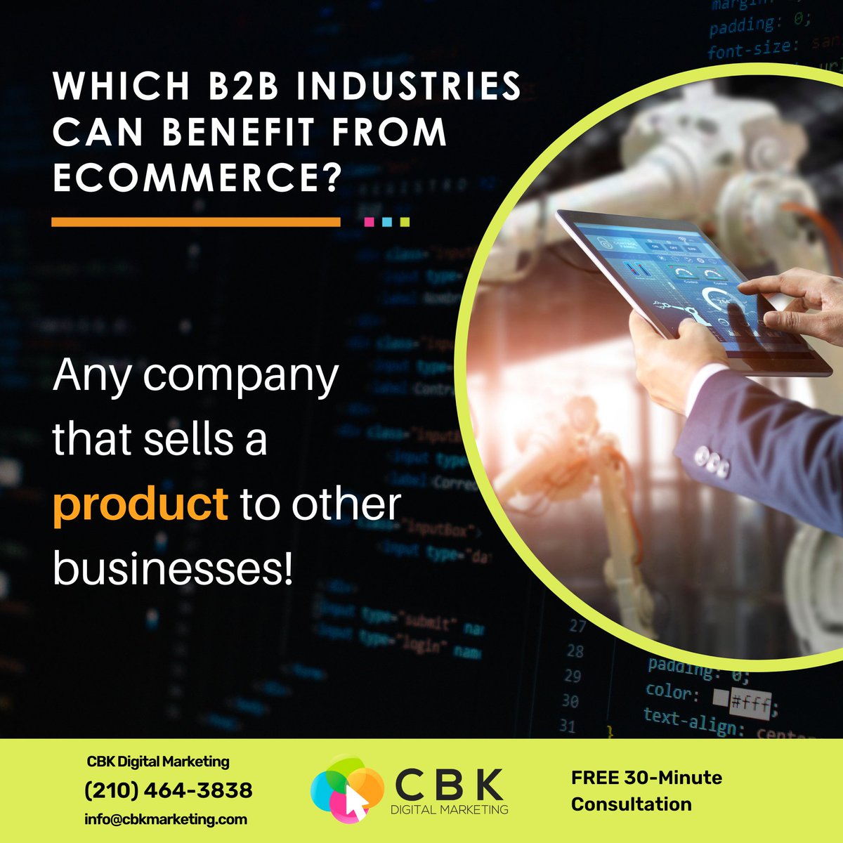 KaseyCroy's tweet photo. Do you sell products to vendors or wholesalers? As long as you sell products to other businesses, your company can benefit from our B2B Ecommerce services! https://t.co/tIIQxVy8op