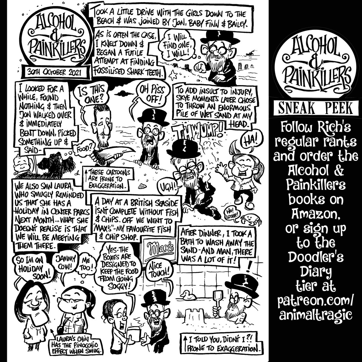 richnairn's tweet photo. Another Alcohol &amp; Painkillers preview!
Get the books at the links below or follow the ongoing rants on my Patreon page at https://t.co/vQHYs3TIeF 
https://t.co/kQmnaYlr5h
https://t.co/udZ1BN8Ydf
THIRD BOOK COMING SOON! #patreon #journal #drawyourlife #art #cartoons https://t.co/5F5iCbEcmo