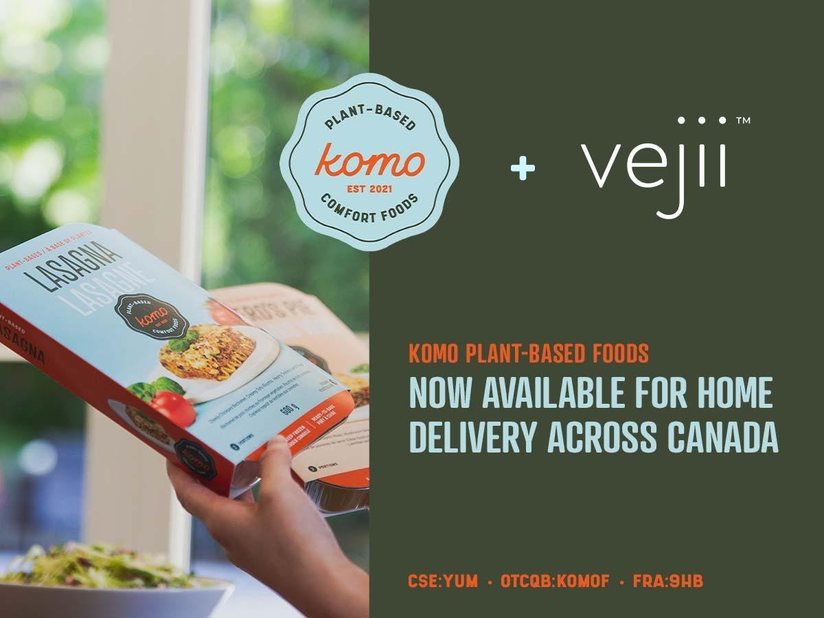 KomoComfortFood's tweet photo. Now available for online orders across Canada through the https://t.co/agWFv3khVl platform! Read the full press release here: https://t.co/hWyajmJP9j
#dinnersolved #vegancomfortfood @shopvejii @KomoComfortFood https://t.co/xGb46HMrCj
