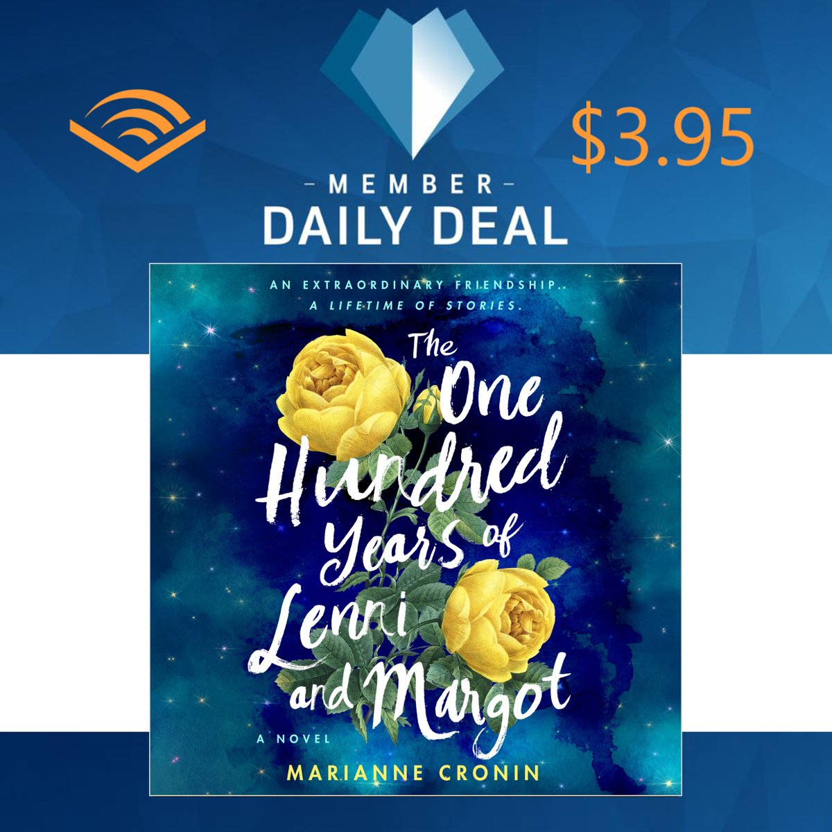 An extraordinary friendship. A lifetime of stories.  Today only, listen to THE ONE HUNDREAD YEARS OF LENNI AND MARGOT by <a href="/itsmcronin/">Marianne Cronin</a> for $3.95 as the <a href="/audible_com/">Audible</a> #DailyDeal: adbl.co/3EKwsyN