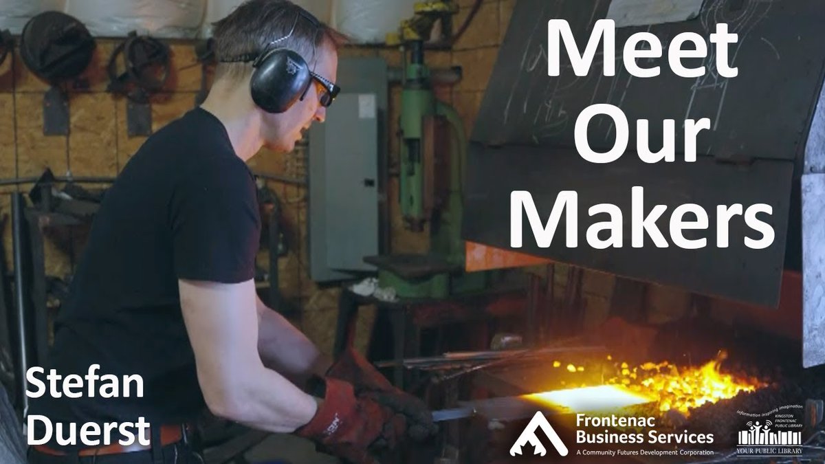 Frontenac Business Services (@frontenaccfdc) on Twitter photo Duerst and his team are offering hand forged wrought iron products, using traditional blacksmithing techniques and modern metal fabrication.
Watch the video: youtu.be/VaWLG09ZQZk
<a href="/KFPL/">Kingston Frontenac Public Library</a> #InFrontenac #YGK Duerst and his team are offering hand forged wrought iron products, using traditional blacksmithing techniques and modern metal fabrication.
Watch the video: youtu.be/VaWLG09ZQZk
<a href="/KFPL/">Kingston Frontenac Public Library</a> #InFrontenac #YGK