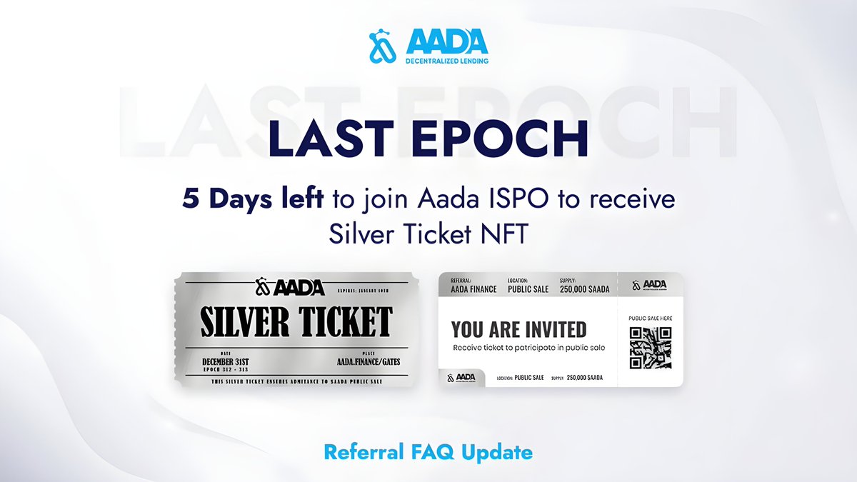 LenfiOfficial's tweet photo. 🌑With Golden Public Sale around the corner, don’t miss your chance to jump in $AADA Silver Public Sale train!
 
❓ Read more: https://t.co/ckyLPbqMEy

🔹Docs: https://t.co/B1YqZt0ji3
🔹Youtube: https://t.co/Lu9A0BQvF0
🔹Telegram: https://t.co/p4qFn0shIz https://t.co/S71M0JlHvQ