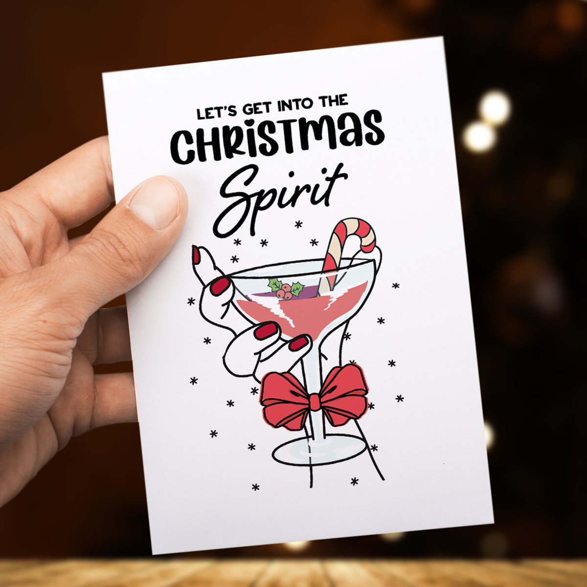 HighFivePrints's tweet photo. Excited to share the latest addition to my #etsy shop: Christmas Spirit - Christmas Card - Cocktails https://t.co/wr4tOhLDQr #white #christmas #red #quirky #funny #christmascard #funnychristmas #dadchristmas #cocktails https://t.co/nzcYHZiIjn