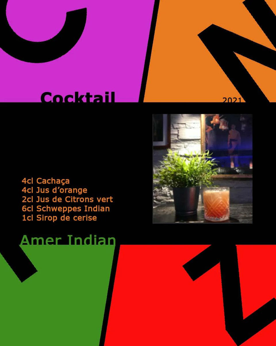 CitizenBarFr's tweet photo. [Cocktail de la semaine]
☀️ ~ Amer Indian ~ ☀️

4cl Cachaça
4cl Jus d’orange
2cl Jus de Citrons vert
6cl Schweppes Indian
1cl Sirop de cerise https://t.co/y4dG0QHoks