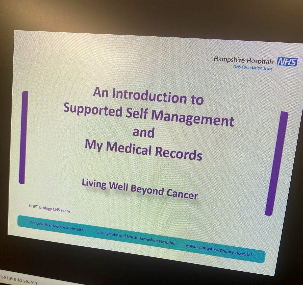 Urology are LIVE with our first virtual patient workshop for Supported Self Management 🥳🤩#mymedicalrecords #supportedselfmanagement #prostatecancercare #personalisedcare