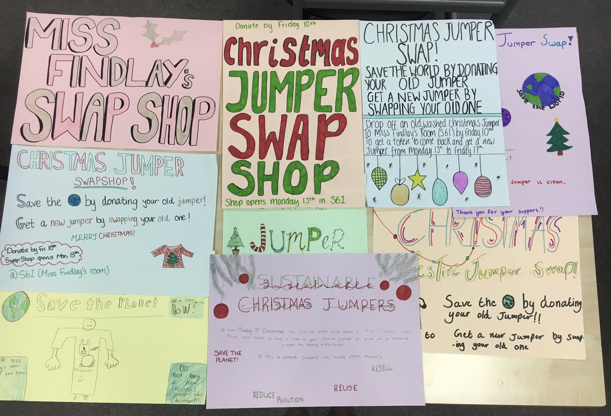 Did you know the majority of festive jumpers are worn just a handful of times before they end up in landfill? Stop the needless waste and take part in the festive jumper swap! See pics for details #Sustainability #HoHoHo #responsibleconsumption