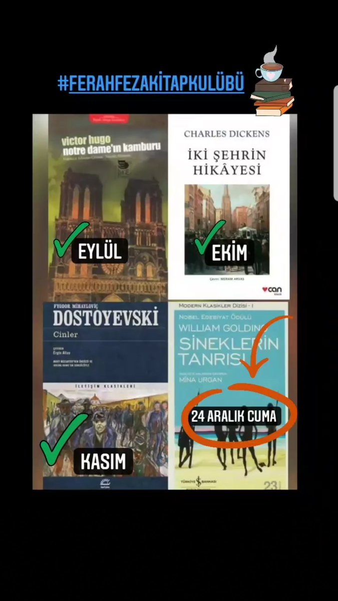 24 aralık 2021 cuma saat 20:00'de
#FerahFezaKitapKulübü 'nde
william golding - sineklerin tanrısı

bilgi ve rezervasyon için dm'den yazabilirsiniz.