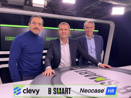 Thierry Mathoulin, directeur général de <a href="/Neocase/">Neocase Software</a> et <a href="/salimjernite/">Salim Jernite</a> , directeur général de Clevy étaient les invités de Thomas Hugues dans l'émission ÉCOSYSTÈME sur B Smart TV. 

Diffusion le mercredi 08 décembre 2021 de 14h à 15h sur bsmart.fr ou sur votre TV.