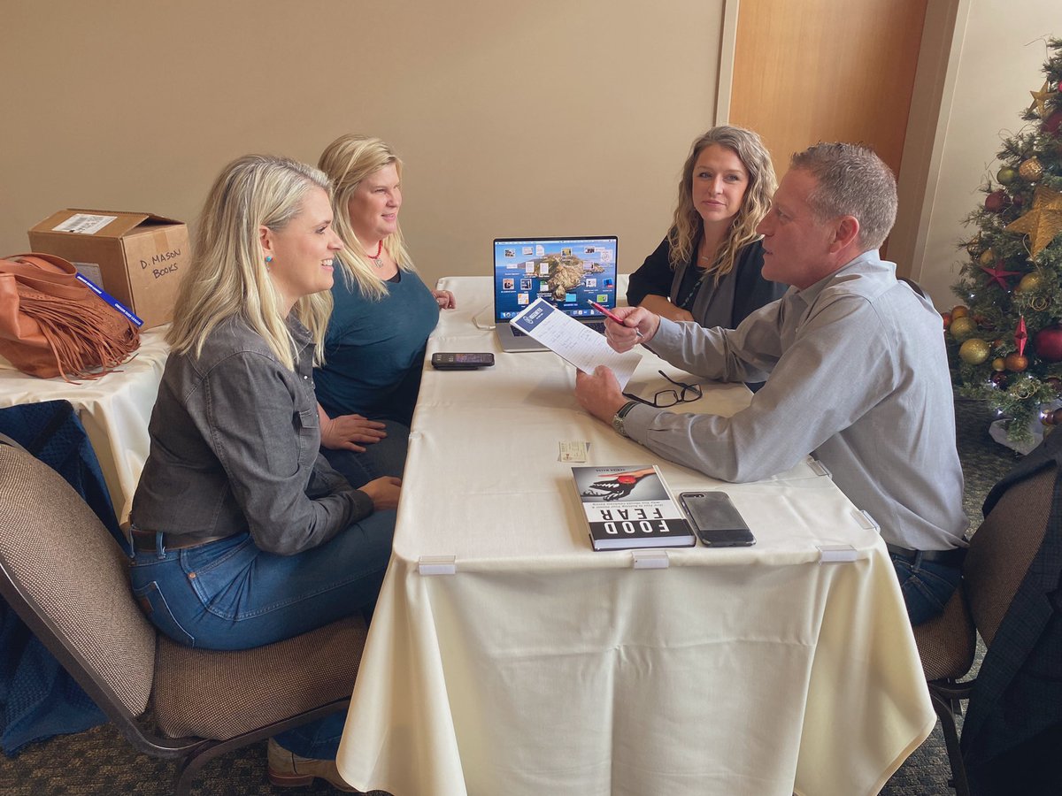 BoshartDavisAg's tweet photo. On the Business of Agriculture podcast with @DamianPMason and my gals @NuttyGrass and @mintqueen1 at Oregon Seed League talking #orag. Learned a new word from him - “regu-flation” where legislation/regulation raises the cost of goods to the consumer. https://t.co/gNb1LZBNsf