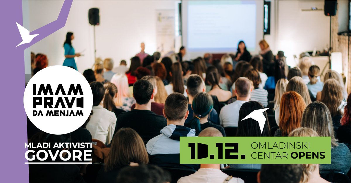 opens2019's tweet image. Pozivamo te na događaj “Mladi aktivisti govore: JA IMAM PRAVO DA MENJAM”!

Međunarodni dan ljudskih prava obeležiće motivacioni govori mladih aktivista, a pored toga imaćeš priliku da  uživaš u izloženim radovima konkursa "Ja imam pravo na pravo". 

#OPENS #mladiaktivistigovore