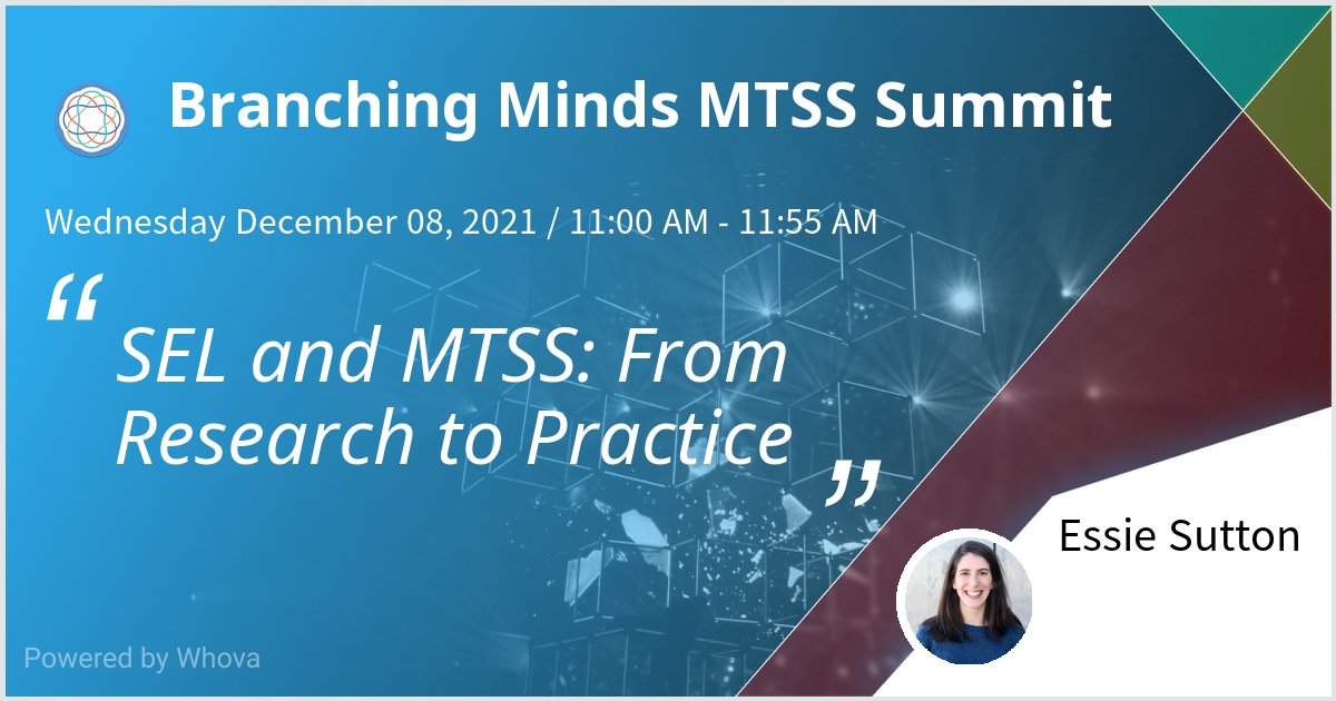 essie_sutton's tweet photo. I am speaking at Branching Minds MTSS Summit. Please check out my talk if you're attending the event! #MTSSsummit - via #Whova event app https://t.co/PSeWgsSXiY