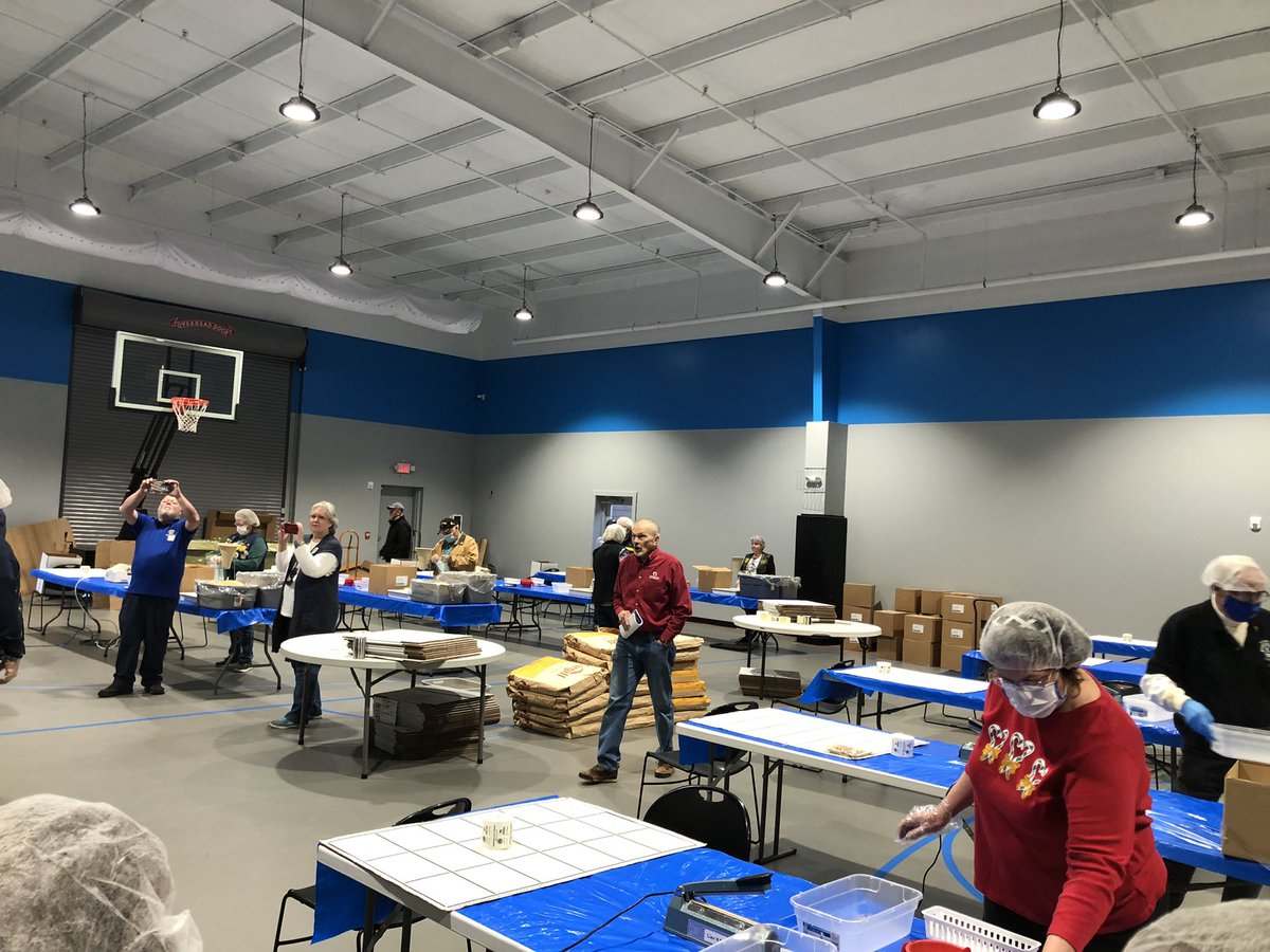 We were here at the Food Packing at Sevierville, TN #weserve those in needs.