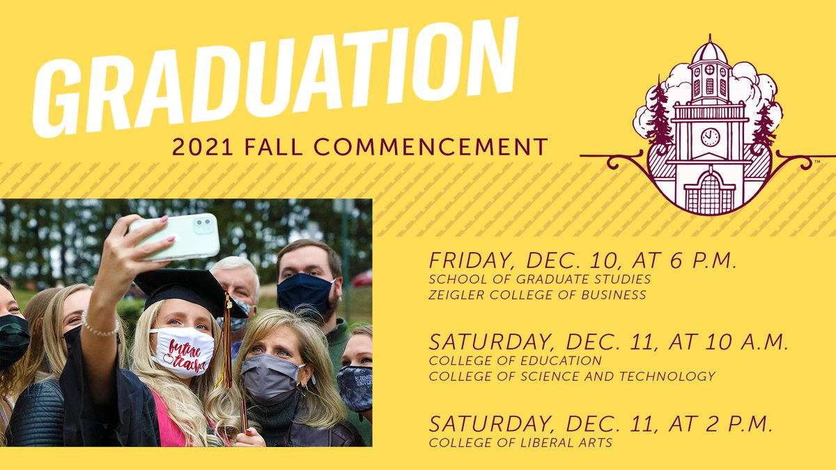 BloomsburgU's tweet image. The big day is almost here! We&apos;ll celebrate our fall commencement in person this weekend with three ceremonies in Haas Center for the Arts. 👏🎓🐾 #BUClass2021 #HuskyPride #BloomOnward #HuskyNation #graduation ➡ bit.ly/3DCyZJD