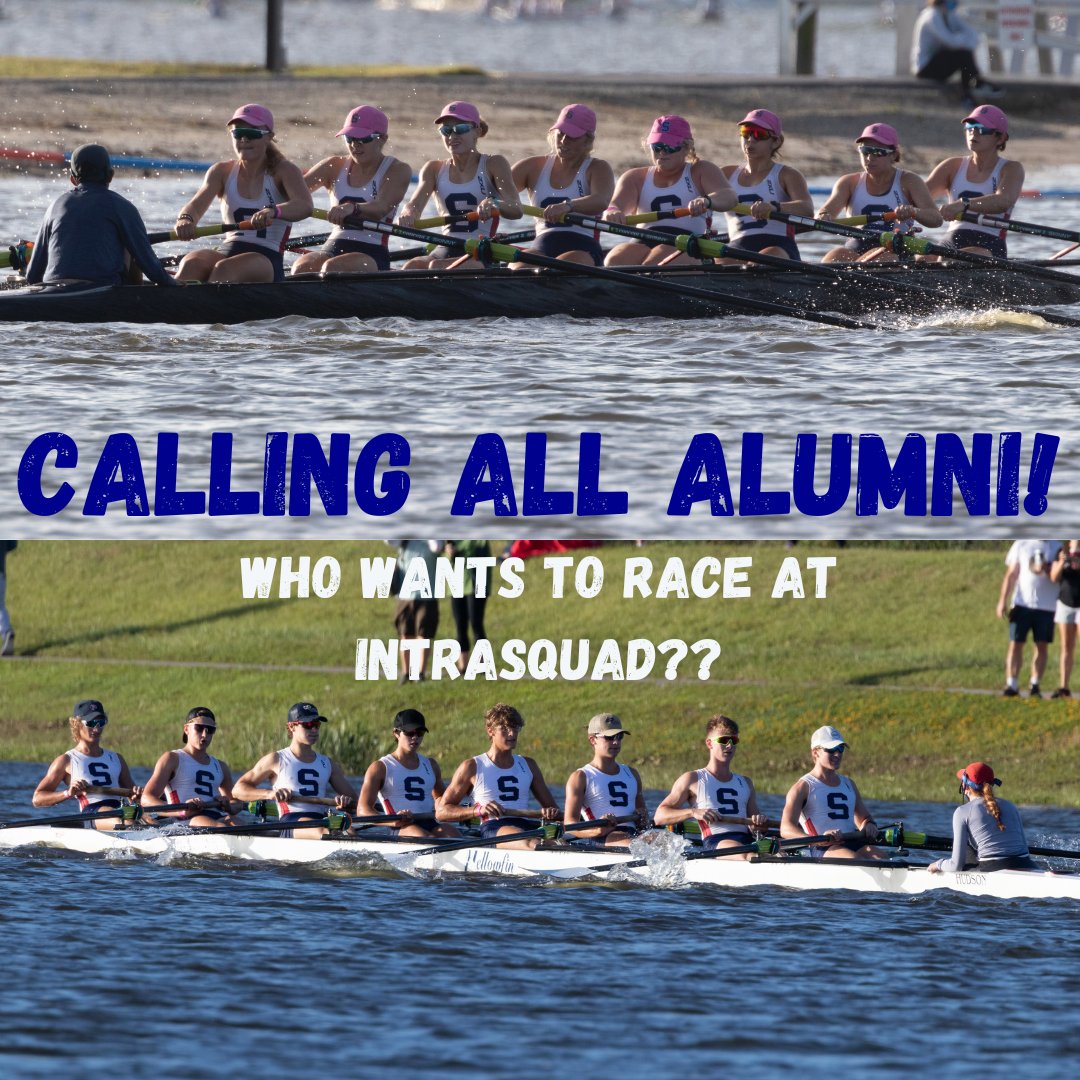 Alumni Intrasquad Boats! Make your own lineup or fill out the Google form in our IG profile to get connected to others! Be sure to let us know so we can provide the right equipment for you! 

Race day is Saturday, December 18th, don't miss the fun! #GOSARASOTACREW