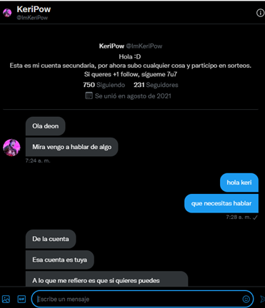deon_heredado's tweet photo. Bueno lo que quería decirles es que keri me a hablado y en resumen me  a dicho que no va a volver y que use está cuenta como si fuera mía que no lo espere, no quise acceder pero termine cediendo (les recomiendo leer las imágenes para que entiendan mejor) con el pasar de los + https://t.co/IsuBZkwK1u