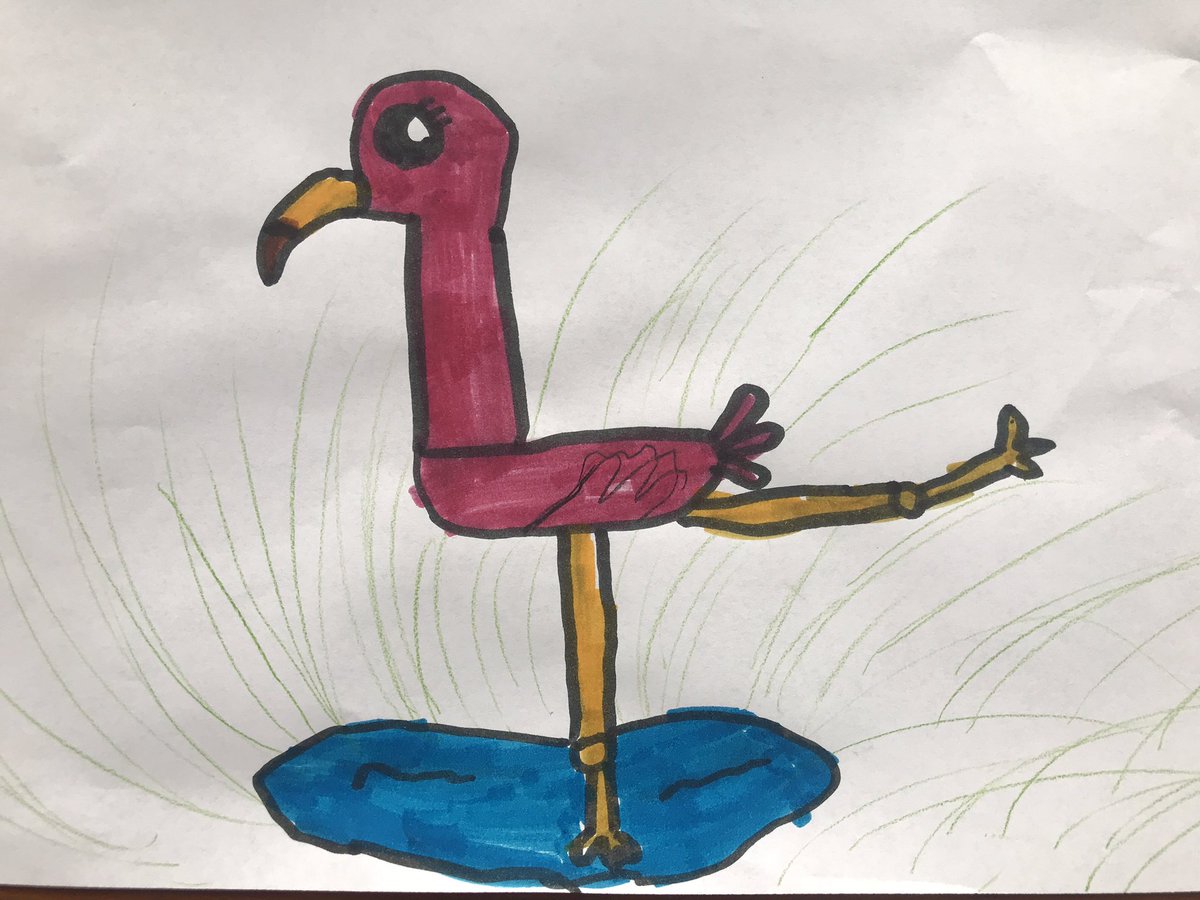 @JenniferBrokaw Lovely!

It must be bird week. My 8-yr-old created this the other day.