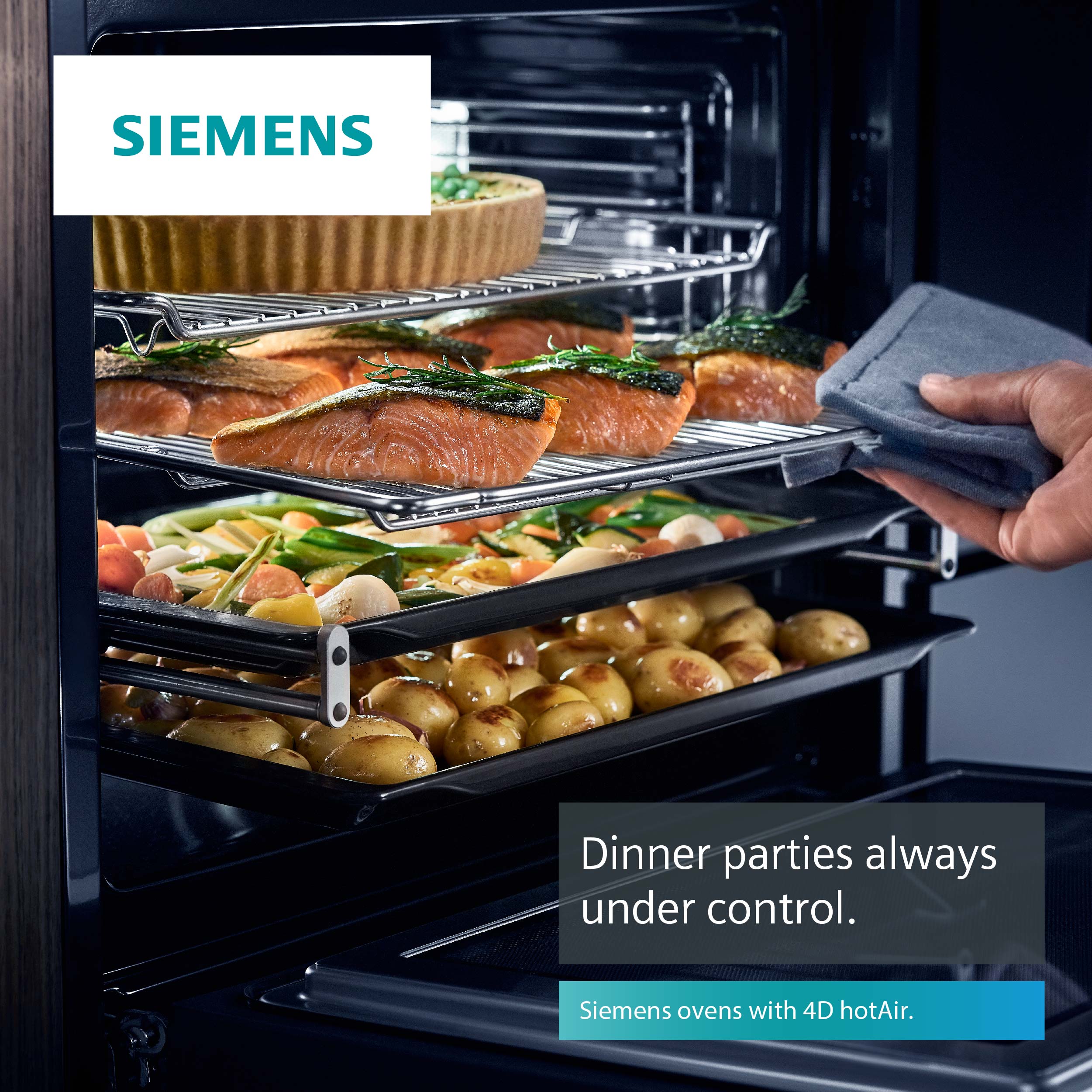 Manifold Hvilken en Foresee Applewood Kitchens on Twitter: "Dinner parties have never been easier  thanks to Siemens ovens and 4D hotAir. The innovative fan motor technology  gives ideal heat distribution throughout the oven interior. Your dishes