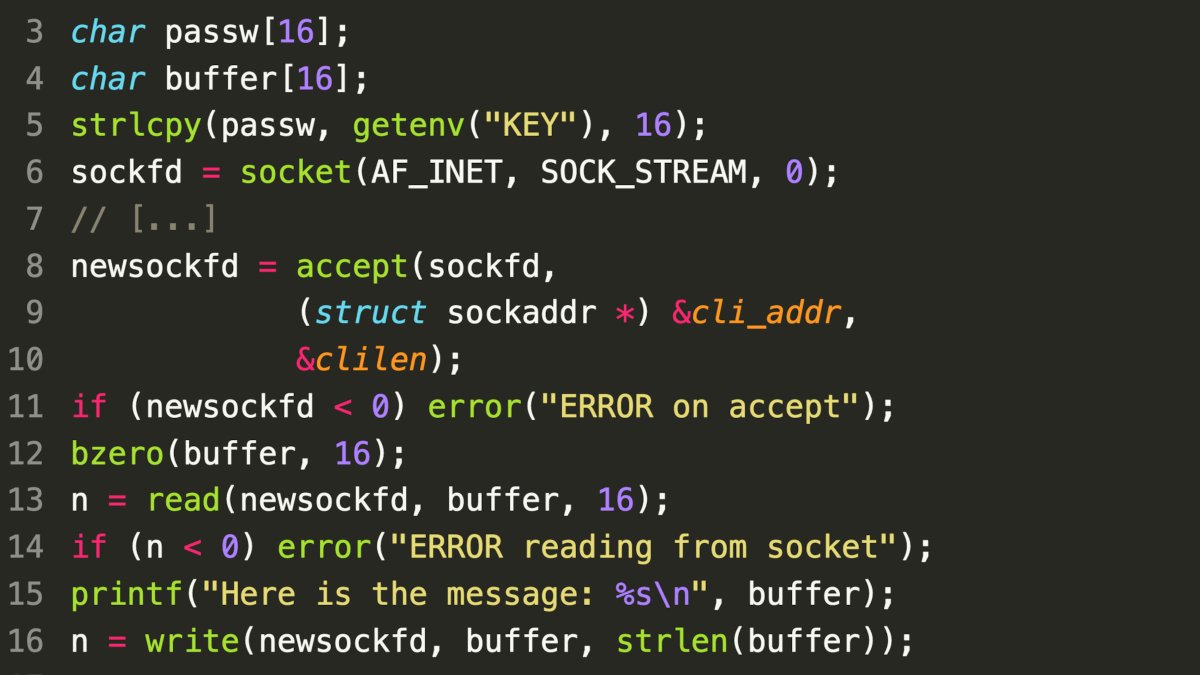 SonarSource's tweet image. Can you spot the vulnerability? #codeadvent2021 #c #cpp

Find a way to leak the secret!
