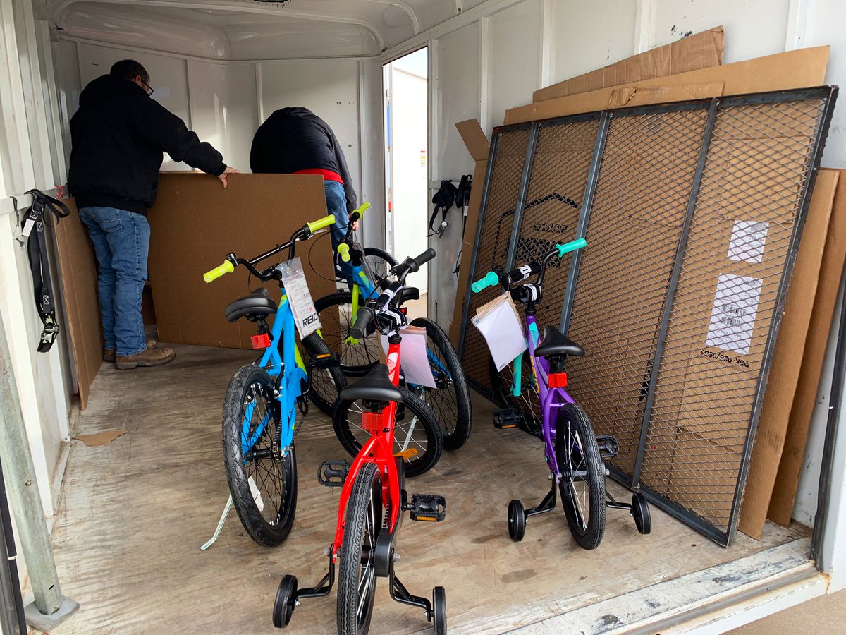 OKCPD's tweet photo. Testing out these Al’s 🚲’s donated by the good folks at Chappell Supply &amp; Equipment. The bikes will be given to kids at our @BGCOKC Christmas party set for next week. https://t.co/bzsSypoqsA