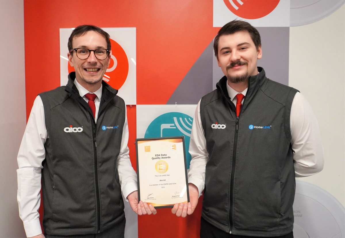 Aico_Limited's tweet photo. Last week, our Product Development Manager, Michael Wright attended the EDATA Digitalisation Forum. We were delighted to achieve the Gold Quality EDATA Standard at the first @EDA_UK Data Quality awards.
#EDA #DataQualityAwards #GoldQuality https://t.co/O80eCHXLBp
