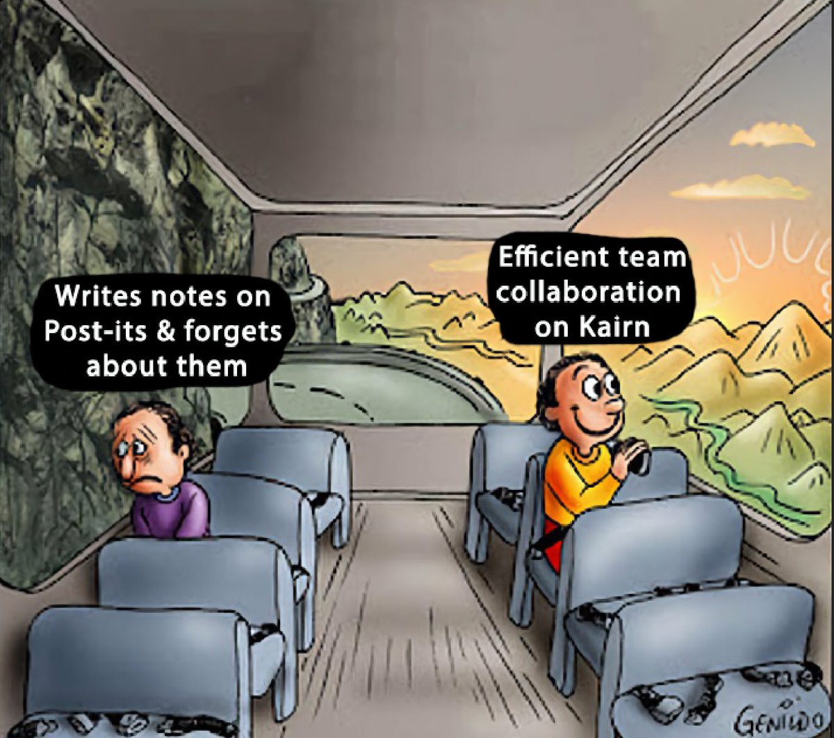 KairnApp's tweet image. Wave goodbye to neglected post-it notes, forgotten tasks and lack of sync with your teammates.

Kairn helps you &amp;amp; your teams centralize, prioritize, and get things done across all your tools.

Join our waiting list 👉🏼 kairn.app