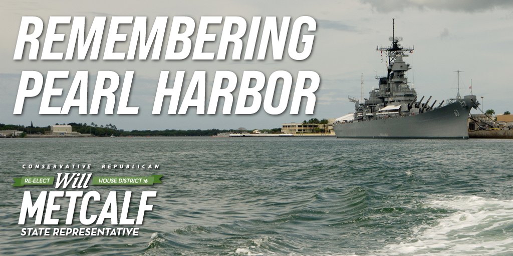 Today marks 80 years since the harrowing attack on Pearl Harbor that claimed the lives of thousands of American service members. I hope you will join me in taking time remember their sacrifice & the sacrifices of the many others who have given their lives for the sake of freedom.