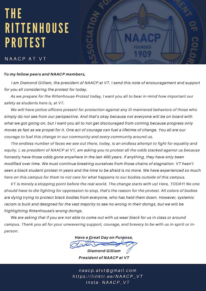 NAACP @ VT tweet media