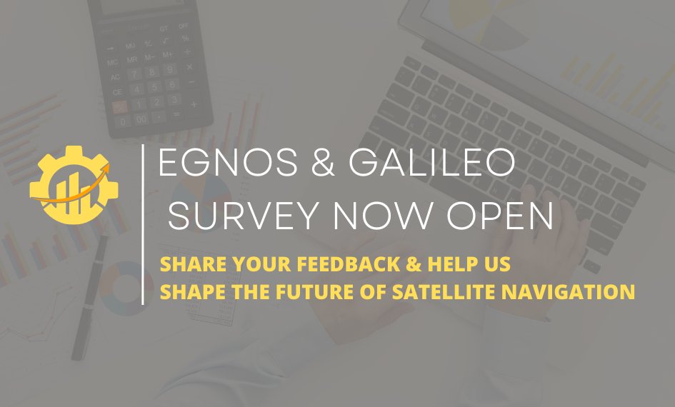 📢It's that time of the year! We have just launched the 2021 edition of #Galileo and #EGNOS User Satisfaction Surveys. Having your #feedback is crucial to the evolution of the satellite navigation components of the #EUSpace Programme. 📌euspa.europa.eu/newsroom/news/…