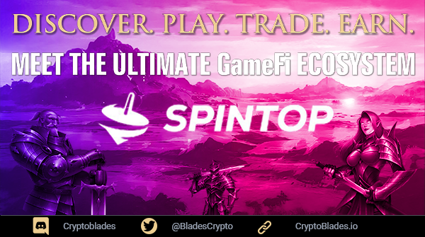 CryptoBlades's tweet photo. 💥NEW PARTNERSHIP💥

🌀@SpintopNetwork is a blockchain gaming platform environment where the community can discover and play games, trade tokens and NFTs, and earn together within their economy!

👉More on our partner: https://t.co/p5HyKTr4FR

#CryptoBlades #Crypto #SKILL #KING https://t.co/vfcbbqQb8j