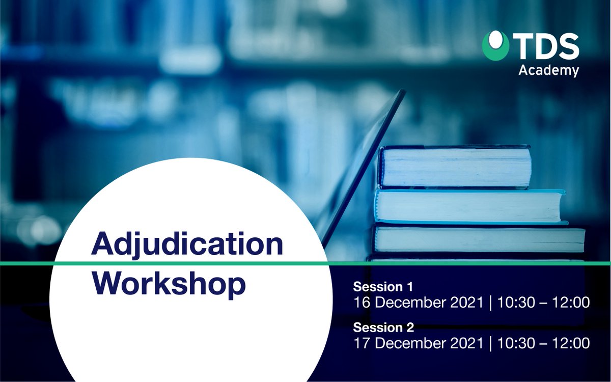 Attending our Adjudication Workshop will help you prepare for potential tenancy deposit disputes.

Book onto our December Adjudication Workshop now: tenancydepositscheme.com/learn-more/tds…