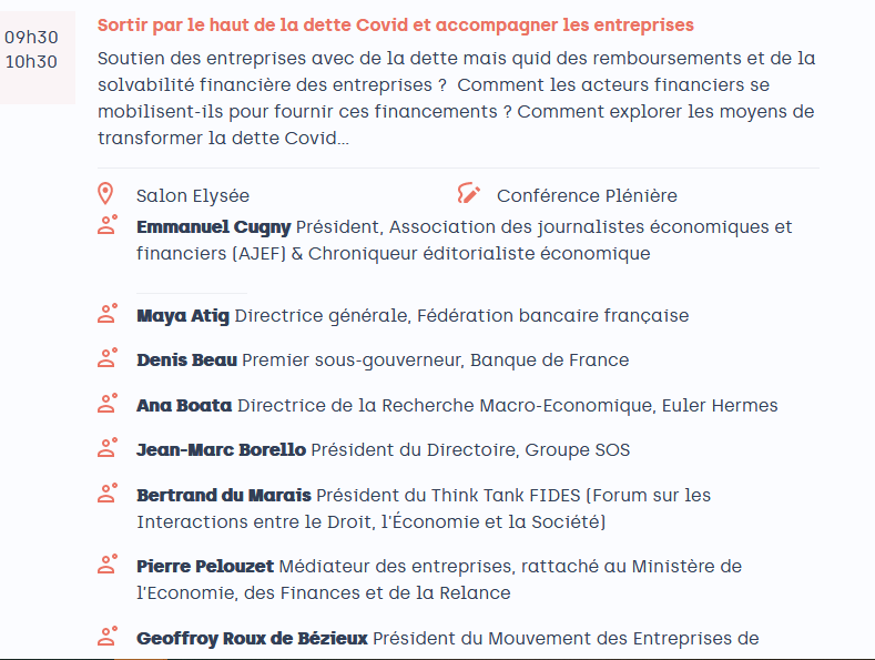 PPelouzet's tweet photo. "Sortir par le haut de la dette Covid et accompagner les entreprises"
Jeudi sur #Financium organisé par la @dfcgasso avec:
M.#Atig @FBFFrance D.#Beau @banquedefrance @ana_boata @eulerhermesFR @JMBorello @GroupeSOS @GeoffroyRDB @medef @EMMANUELCUGNY
https://t.co/rze3OLzHPf https://t.co/rmOUitYI7U