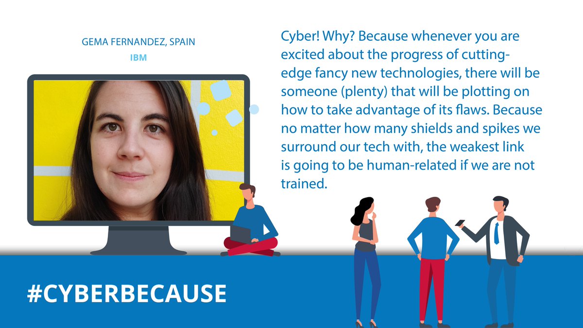 enisa_eu's tweet photo. #CyberBecause : "No matter how many shields we surround our tech with, the weakest link will be human related if we are not trained!" @gemafdezb
What is your #Cyberbecause? Share your story https://t.co/5XPH6C1a17 https://t.co/jPwNKRt4W0