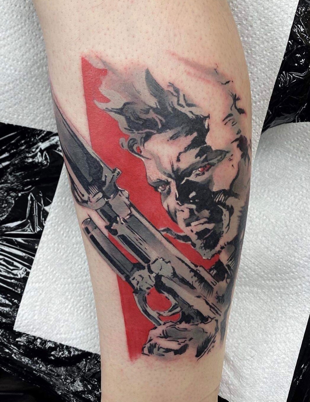 ArtStation  Metal Gear Solid 4 tattoo sleeve