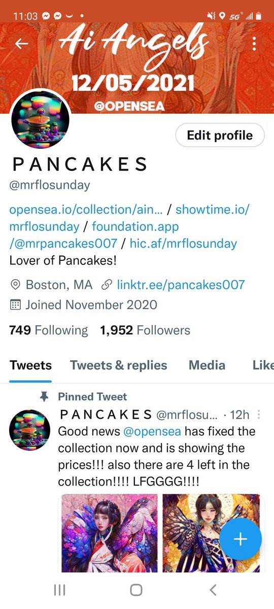 Almost at 2k!!!!! Doing a giveaway once we reach that!!!! LFGGGGG #nfteers