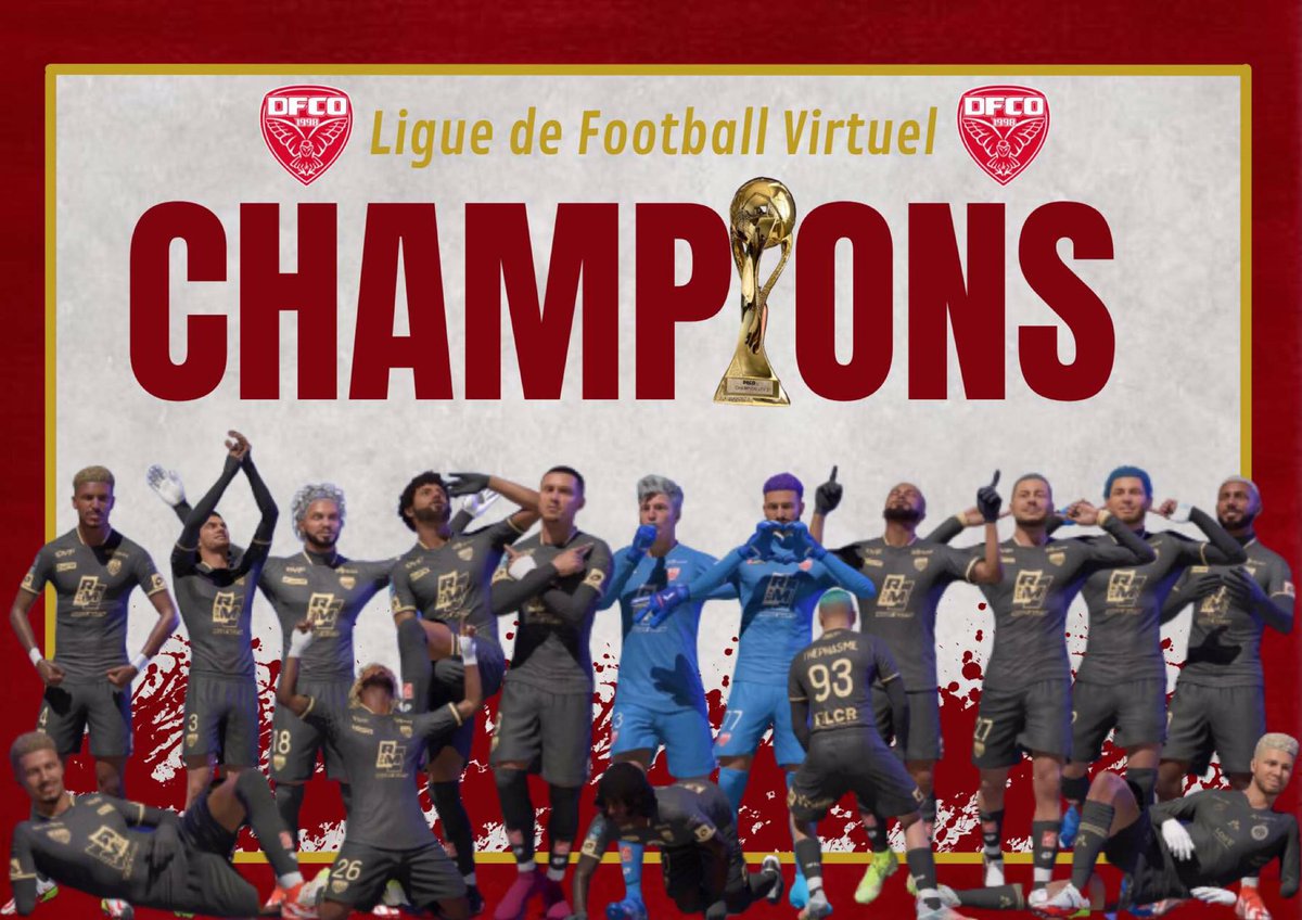 DFCO_Esport's tweet image. 🔊 CHAMPIONS DE CONFÉRENCE @LFV_ESPORT !🏆

☑️ 9 victoires 
❌ 2 défaites

⚽️ 22 buts marqués 
🥅 10 buts encaissés 
🧤 4 clean sheets

#TEAMDFCO❤️🖤