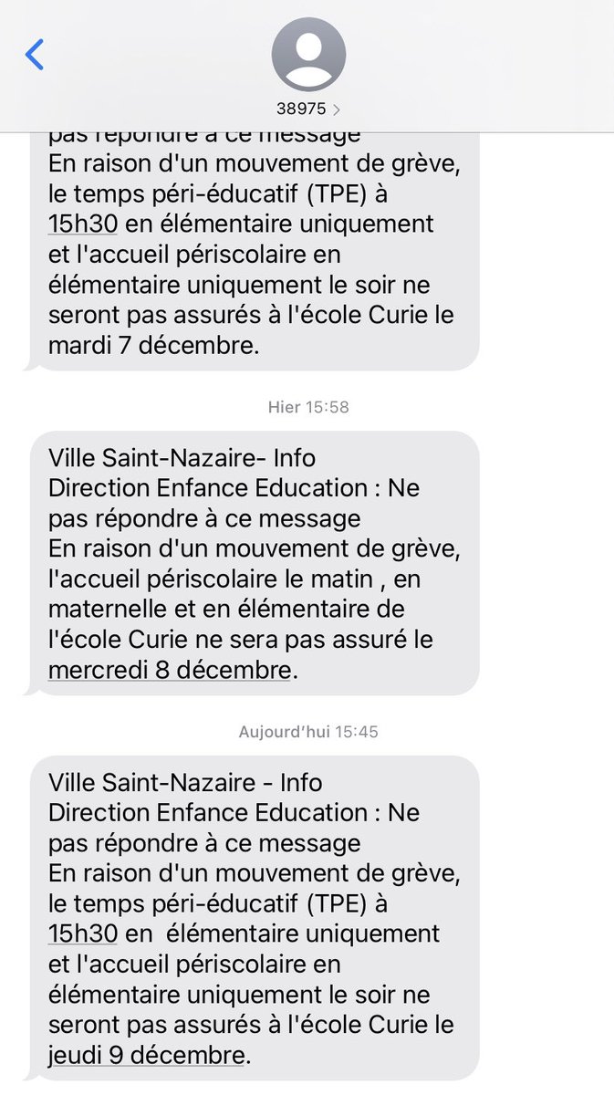 guillardc44's tweet image. M. Le maire  @DavidSamzun quels parents peuvent gérer selon vous ces grèves répétées tout en travaillant? Votre idée du service public? Nous parents d’élèves sommes à bout sans compter les impacts Covid, ce n’est plus tenable. Vos concitoyens ont besoin de vous. Merci