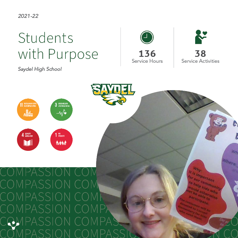 SraCSmith's tweet photo. @NHSsaydel doing good work in the @SaydelCSD community @SaydelHS https://t.co/kU0wp5JsFX
