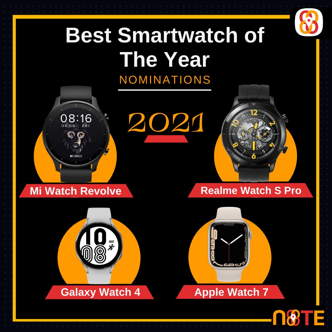 ownsnotee's tweet image. Best Smartwatch of the Year are nominated from Ownsnote.
Are listed these.
#miwatchrevolveactive #miwatch #miwatchlite #miwatchcolor