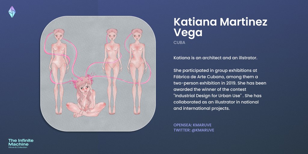 Meet <a href="/kmaruve/">katiana.maruve</a>! Support her on opensea.io/kmaruve and check out her astonishing work for the #InfiniteMachine Movie and Collection