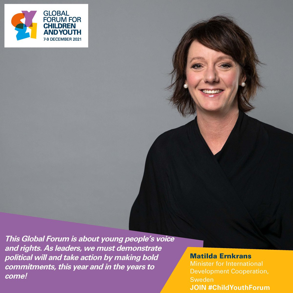 SwedenUN's tweet image. Multiyear, predictable, and flexible funding is crucial for UNICEF’s ability to plan long-term and quickly respond to unprecedented challenges facing children and youth. For the period 2022-2025 🇸🇪will provide SEK 3,1 billion (≈$340M) in #CoreSupport to @UNICEF. #ChildYouthForum