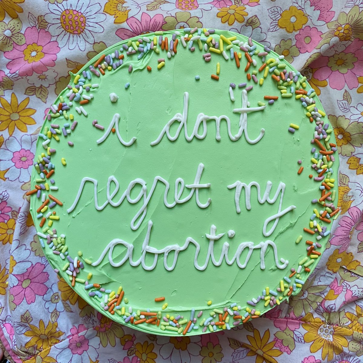 I had an abortion 8 years ago today - happy abortioniversary to me 🎂! I’m so damn proud that I made the decision to not be pregnant when I didn’t want to be. My abortion has helped me to live the life I want, without apology or regret.