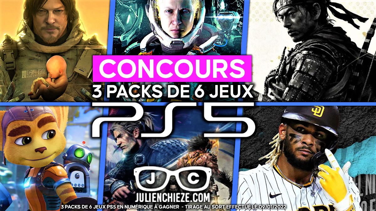 Julien Chièze (@julienchieze) on Twitter photo 🎁 #CONCOURS 🎁
Les amis, gagnez non pas 1, ni 2... mais 6 jeux #PS5 dans 3 Méga Packs 🔥
Pour participer :
✅ RT + Suivre <a href="/JulienChieze/">Julien Chièze</a>
✅ Être abonné à ma chaîne YouTube youtube.com/julienchieze
✅ Multipliez vos chances en taguant un ami 🥳
Bonne chance à tous 🤞
TAS 09/01 🎁 #CONCOURS 🎁
Les amis, gagnez non pas 1, ni 2... mais 6 jeux #PS5 dans 3 Méga Packs 🔥
Pour participer :
✅ RT + Suivre <a href="/JulienChieze/">Julien Chièze</a>
✅ Être abonné à ma chaîne YouTube youtube.com/julienchieze
✅ Multipliez vos chances en taguant un ami 🥳
Bonne chance à tous 🤞
TAS 09/01